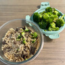 樂扣樂扣飯盒微波爐加熱專用玻璃碗帶蓋上班族帶飯便當(dāng)盒大容量圓形保鮮盒 曬單實(shí)拍圖