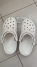 卡駱馳（crocs）經(jīng)典Clog男女洞洞鞋一腳蹬沙灘鞋 CR10001-100 37 曬單實拍圖