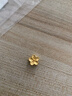 中銀鑫行桃花轉(zhuǎn)運珠吊墜足金999黃金項鏈掛墜硬金DIY手串送女友禮物 桃花吊墜（克重多退少補） 約0.8g 曬單實拍圖