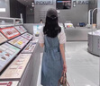 唐菓蜜牛仔背帶裙女2025夏季新款女裝韓版時(shí)尚百搭收腰顯瘦減齡連衣裙子 淺藍(lán)背帶裙 S 曬單實(shí)拍圖