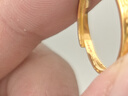 中國黃金（CHINA GOLD）冰川黃金戒指女999足金一對情侶對戒七夕情人節禮物送男女友老婆 女戒*金重約1.5g【玫瑰禮盒】 曬單實(shí)拍圖