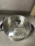 愛(ài)仕達(dá)（ASD）湯鍋 304不銹鋼小蒸鍋 帶蒸屜燉煮鍋 24CM燃?xì)怆姶艩t通用奶鍋B1-Z 曬單實(shí)拍圖