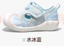 巴布豆寶寶涼鞋夏季新款兒童鏤空網(wǎng)面軟底男女童鞋男童 水冰藍(lán) 20 曬單實(shí)拍圖