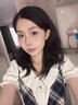 圣保美韓系學院風假兩件格紋連衣裙子女夏季2025新款小個子收腰a字短裙 【藏青色】 S 碼 曬單實拍圖