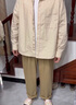 AEMAPE休閑褲男生卡其色工裝褲男夏秋季新款純棉直筒褲寬松長(zhǎng)褲子男褲 K2148卡其色 L 曬單實(shí)拍圖