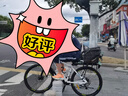 永久（FOREVER）自行車(chē)適用后車(chē)筐后座車(chē)籃快拆式鋁合金貨架書(shū)包架載物買(mǎi)菜上學(xué) 黑車(chē)筐【升級筐蓋款】 曬單實(shí)拍圖