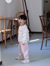 G.DUCKKIDS童裝女童套裝春秋季純棉兒童衛(wèi)衣休閑褲洋氣可愛1歲女寶寶運(yùn)動服 粉紅色 90 （建議寶寶10-12公斤 24-36 曬單實拍圖