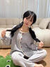 伊棠朵睡衣女春秋季蕾絲花邊長(cháng)袖長(cháng)褲韓版甜美波點(diǎn)高級感寬松家居服套裝 圖色套裝 M 建議【95-110斤】 曬單實(shí)拍圖