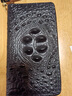 正品鱷魚(yú)皮錢(qián)包女真皮長(cháng)款手拿包新款時(shí)尚皮包多卡位拉鏈手包錢(qián)夾 長(cháng)款鱷魚(yú)錢(qián)包-黑色/ 曬單實(shí)拍圖