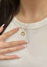 中國黃金（CHINA GOLD）莫比烏斯環(huán)黃金吊墜女足金鎖骨項鏈愛無止境情人節(jié)禮物送女友老婆 【今/次日達】莫比烏斯 約0.5g+S925鏈 曬單實拍圖