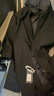 雨果博斯（HUGO BOSS）boss男裝男士環(huán)保面料中長(cháng)款連帽假兩件風(fēng)衣外套男裝 50496157 001 黑色 46 /s 曬單實(shí)拍圖