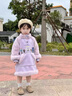 G.DUCKKIDS小黃鴨女童加絨連衣裙秋冬2025新款兒童公主裙女寶寶加厚衛衣裙子 紫色 90 建議80-90cm1歲半-2歲 曬單實(shí)拍圖
