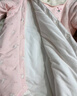戴維貝拉（DAVE＆BELLA）嬰兒夾棉連體衣新生兒外出服加厚女寶寶衣服中國風(fēng)冬裝新年爬服 粉色【現貨】 73cm （建議身高66-73cm） 曬單實(shí)拍圖