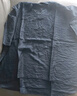 俞兆林（YUZHAOLIN）母親節(jié)媽媽夏裝復(fù)古風(fēng)天絲麻V領(lǐng)短袖上衣女士寬松大碼刺繡薄款 藏青色 3XL （建議115-130斤） 曬單實(shí)拍圖