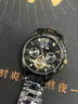 瑞士正品歐米茄男士全自動(dòng)機械防水夜光腕表鏤空多功能陀飛輪男表 時(shí)尚全黑 曬單實(shí)拍圖