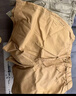 無印良品（MUJI）女式 水洗 平紋 短褲 休閑 褲子女款夏季款女裝中褲 外穿 米色5S XL (165/74A) 曬單實(shí)拍圖