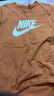 耐克NIKE春夏女短袖T恤 純棉 運動(dòng)休閑 修身顯瘦DX7907-828橙色 M 曬單實(shí)拍圖