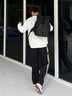 真維斯（Jeanswest）情侶衛(wèi)衣男女同款秋季重磅寬松潮牌痞帥外套通勤百搭圓領(lǐng)打底衫男 【330g重磅】白色(都市灰) XL /180(體重140-160斤左右) 曬單實(shí)拍圖