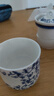 兮元記青花羊脂玉瓷玲瓏旅行茶具套裝纏枝蓮戶外便攜式快客杯一壺三杯 繁花玉瓷玲瓏快客杯 曬單實拍圖