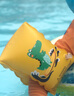 swimbobo兒童游泳手臂圈寶寶游泳圈水袖漂泳圈兒童游泳裝備BO1100藍(lán)色恐龍 曬單實(shí)拍圖