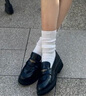 百麗氣質(zhì)樂福鞋女24秋商場同款真皮款單鞋B5K1DCA4 黑色 37 曬單實拍圖