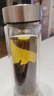 希諾雙層玻璃杯男家用商務(wù)辦公泡茶杯子過濾車載水杯XN-9302 345mL 曬單實(shí)拍圖