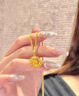 QMXD爆閃碎金項鏈女玫瑰花園新款仿沙金久不掉色蹦迪珠生日禮物送女友 玫瑰花園項鏈 曬單實(shí)拍圖