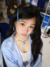 京多夢(mèng)藍色長(cháng)袖襯衫女2025秋季新款寬松休閑綁帶長(cháng)袖襯衣港風(fēng)學(xué)生上衣女 靜謐藍 M （100-110斤） 曬單實(shí)拍圖