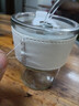 杯子玻璃杯家用加厚防燙咖啡杯學(xué)生辦公室喝水杯 竹節(jié)杯 白色 320ml1只 優(yōu)質(zhì)玻璃 曬單實拍圖