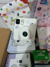 富士instax miniSE 一次成像拍立得相機 旅行 智能 拍照 禮物 藍色 套餐2：官配內容+白邊20張+硅膠套 曬單實(shí)拍圖