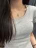 中國黃金（CHINA GOLD）星月黃金項鏈女999足金吊墜生日禮物送女朋友老婆 足金星月托帕石掛墜【贈S925鏈】 曬單實(shí)拍圖