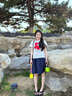 LDBE花朵正肩短袖t恤女夏季新款設(shè)計(jì)感小眾韓系顯瘦百搭圓領(lǐng)體恤上衣 白色 XL 【120-130斤】 曬單實(shí)拍圖
