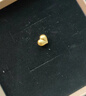 喜上眉梢足金999轉(zhuǎn)運(yùn)珠女屁桃愛(ài)心通孔路路通可愛(ài)創(chuàng)意DIY手串節(jié)日送禮 0.59g 黃金屁桃通孔單個(gè)（小版） 曬單實(shí)拍圖