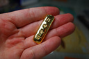 老廟Au999.9足金投資黃金工藝金條  傳世金 50g 曬單實(shí)拍圖