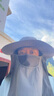 蕉下（beneunder）防曬帽女遮陽帽子男士夏季防曬面罩漁夫帽釣魚帽登山帽太陽帽 灰 曬單實拍圖