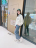 小豬彼特女童衛(wèi)衣套裝兒童2025新款洋氣秋裝牛仔闊腿褲大童女孩春秋季衣服 5013杏色+13181藍(lán)色【套裝】 130 cm 曬單實拍圖