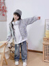 G.DUCKKIDS女童外套春秋款2025新款洋氣兒童秋裝連帽衛(wèi)衣女孩秋季開(kāi)衫上衣潮 灰色外套 160 cm 建議150-160cm10-12歲 曬單實(shí)拍圖