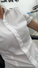 羅蒙棉質(zhì)長(cháng)袖襯衫女士四季職業(yè)裝修身商務(wù)打底工裝襯衣面試酒店工作服 曬單實(shí)拍圖