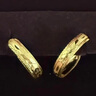 老廟黃金耳環(huán)批花C形耳釘耳圈生日送媽媽復購補貼送女友七夕禮物 曬單實拍圖