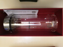 希諾抗菌玻璃杯雙層商務辦公車載水杯男高檔泡茶杯子XN-9303 360mL 曬單實拍圖