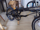 大行（DAHON）20寸大行折疊自行車20變速雙牙盤鋁合金車架前后線碟剎單車KBA005 黑色【BA接頭+油碟】 曬單實拍圖