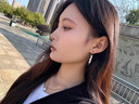 KRISTEN JUDI大耳圈銀針銀色圓臉顯瘦素圈麻花圓圈圈耳環(huán)女小眾耳釘高級(jí)感耳飾 個(gè)性夸張時(shí)尚潮酷耳環(huán)實(shí)用禮盒 白金色送女友老婆媽媽閨蜜禮物 曬單實(shí)拍圖