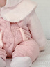 巴拉巴拉童裝嬰兒連體衣服2025秋冬裝寶寶爬服包屁衣爬爬服仿羊羔毛造型萌 粉色兔子00366 73cm 曬單實(shí)拍圖