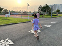 特步（XTEP）兒童泳衣女童連體裙擺游泳衣女大中小童寶寶溫泉泳裝女 紫色160 曬單實(shí)拍圖