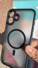 ALittleFlower適用蘋果16plus手機殼 iphone16plus保護套超薄磁吸全包半透氣囊防摔magsafe充電鏡頭 黑色 曬單實拍圖