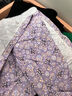 俞兆林媽媽純棉開(kāi)衫睡衣女中老年人短袖長(cháng)褲家居服套裝吸汗透氣夏季薄款 B款-紫色（短袖長(cháng)褲套裝) 2XL （建議100-120斤） 曬單實(shí)拍圖