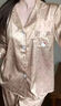 俞兆林圓點富婆小貓冰絲睡衣女春夏新品長袖甜美少女網(wǎng)紅風(fēng)家居服宿舍 曬單實拍圖