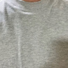 拇指白小T【防激凸】25夏季新款棉短袖男士T恤80支0點T打底衫 皓白 2XL 曬單實拍圖