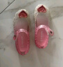 富羅迷女童涼鞋兒童果凍鞋公主風(fēng)鞋子軟底防滑休閑鞋 粉紅色 25  曬單實(shí)拍圖