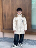 G.DUCKKIDS小黃鴨兒童羽絨服男童女童裝中長(cháng)款中大童工裝沖鋒衣冬裝加厚外套 米色男女同款 男女同款 160 cm (80-105斤) 曬單實(shí)拍圖